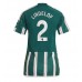Manchester United Victor Lindelof #2 Voetbalkleding Uitshirt Dames 2023-24 Korte Mouwen